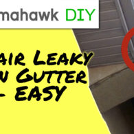 How to Repair a Leaky Rain Gutter